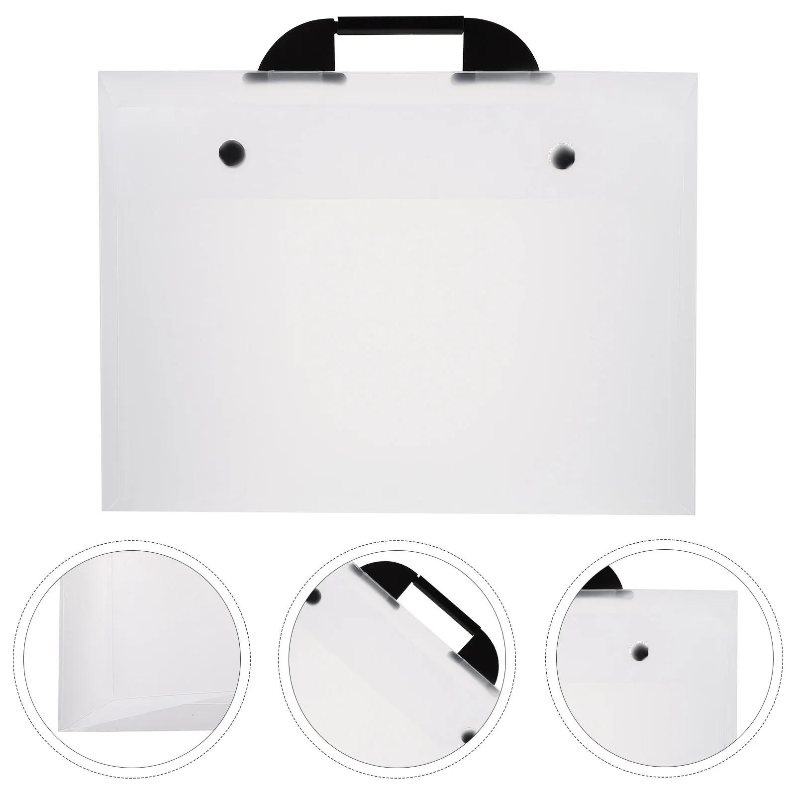 A3 Art Portfolio Bag Multi-Function Portable Artwork Portfolio Folder High-Grade Plastic Construction for Drawings Paintings