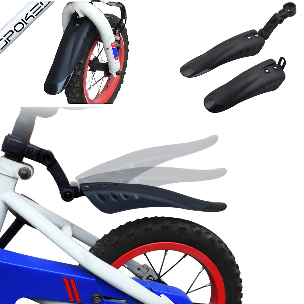 

Kids Bike Mudguards PVC Plastic Front & Rear Mudguard Kit Anti-wrinkle Bicycle Replacement Parts For 12-20 Inch Bicycle