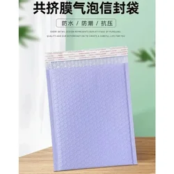 20 piece bubble mailbox purple bubble mailbox self sealing liner envelope gift bag black/green packaging book envelope bag