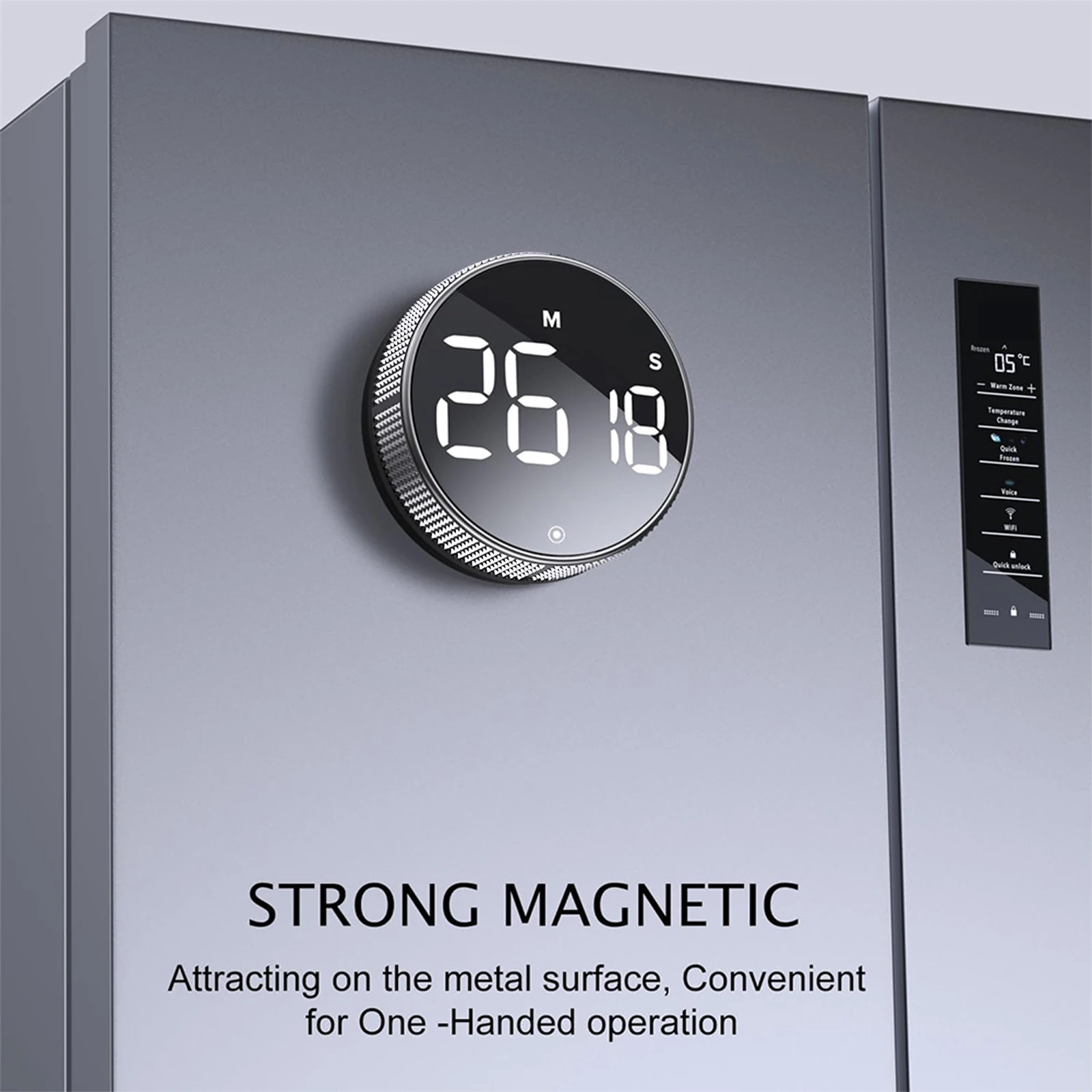 Kitchen Timer Multi-Function Electronic Timer Rotating Countdown Clock Large Number Display Cooking Timer for Sports Studying