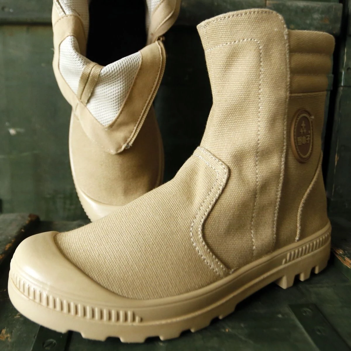 

Wild Boy High Top Canvas oes Boot Sle Men's Wear Resistant Driver Work Se oes Breathable Spring Autumn Model