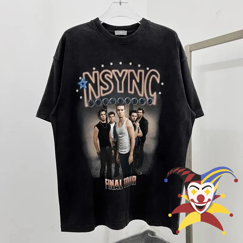 

Vintage NSYNC Rock Band Boys Print T-Shirt Men Women High Quality Top Tee T Shirt
