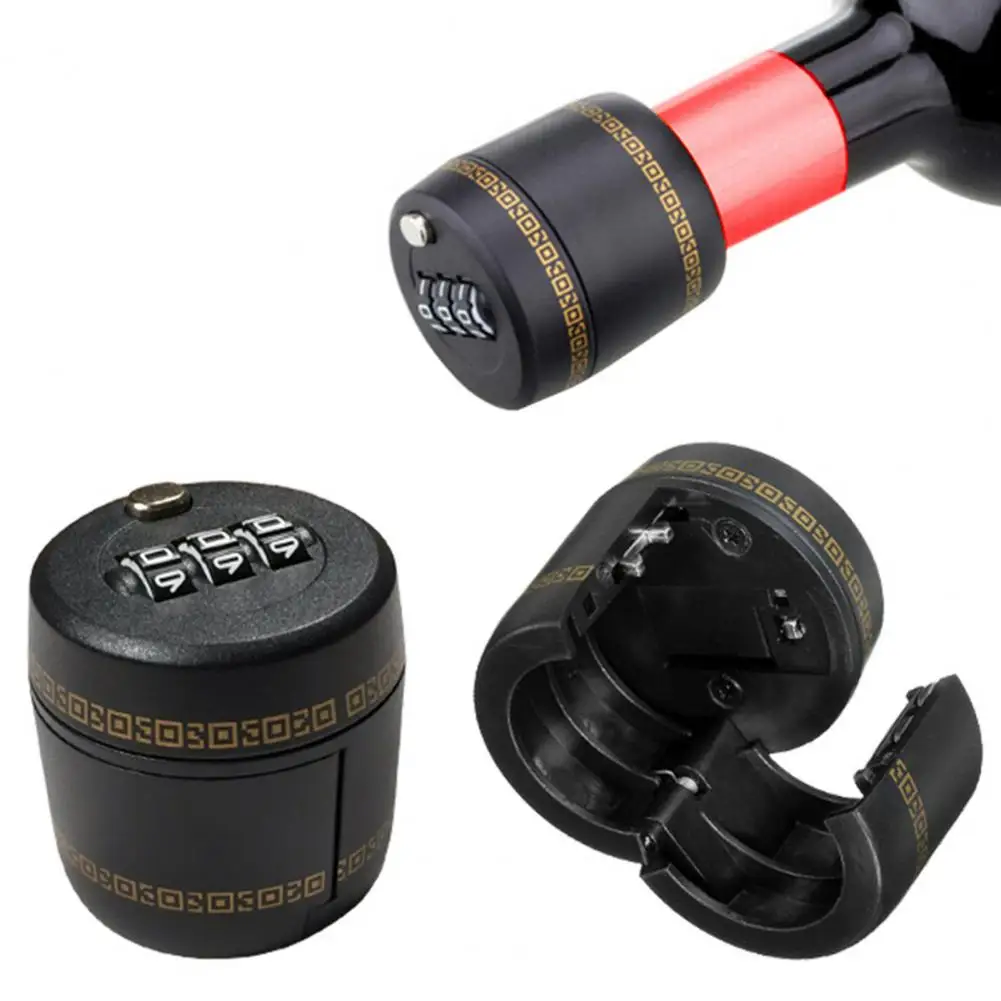 Wijnfles Cap Duurzaam Fles Code Lock Milieubescherming Pc Combinatie Slot Voor Bar Code Lock Fles Hangslot Gereedschap