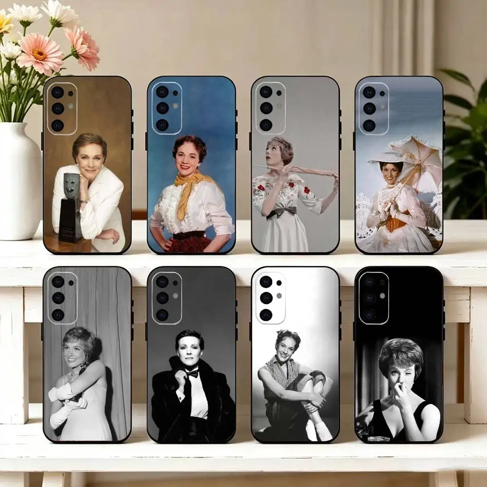 J-Julie Andrews Musical star Phone Case For Samsung S25,S24,S21,S22,S23,S30,Ultra,S20,Plus,Fe,Lite,Note,10,Black Cover