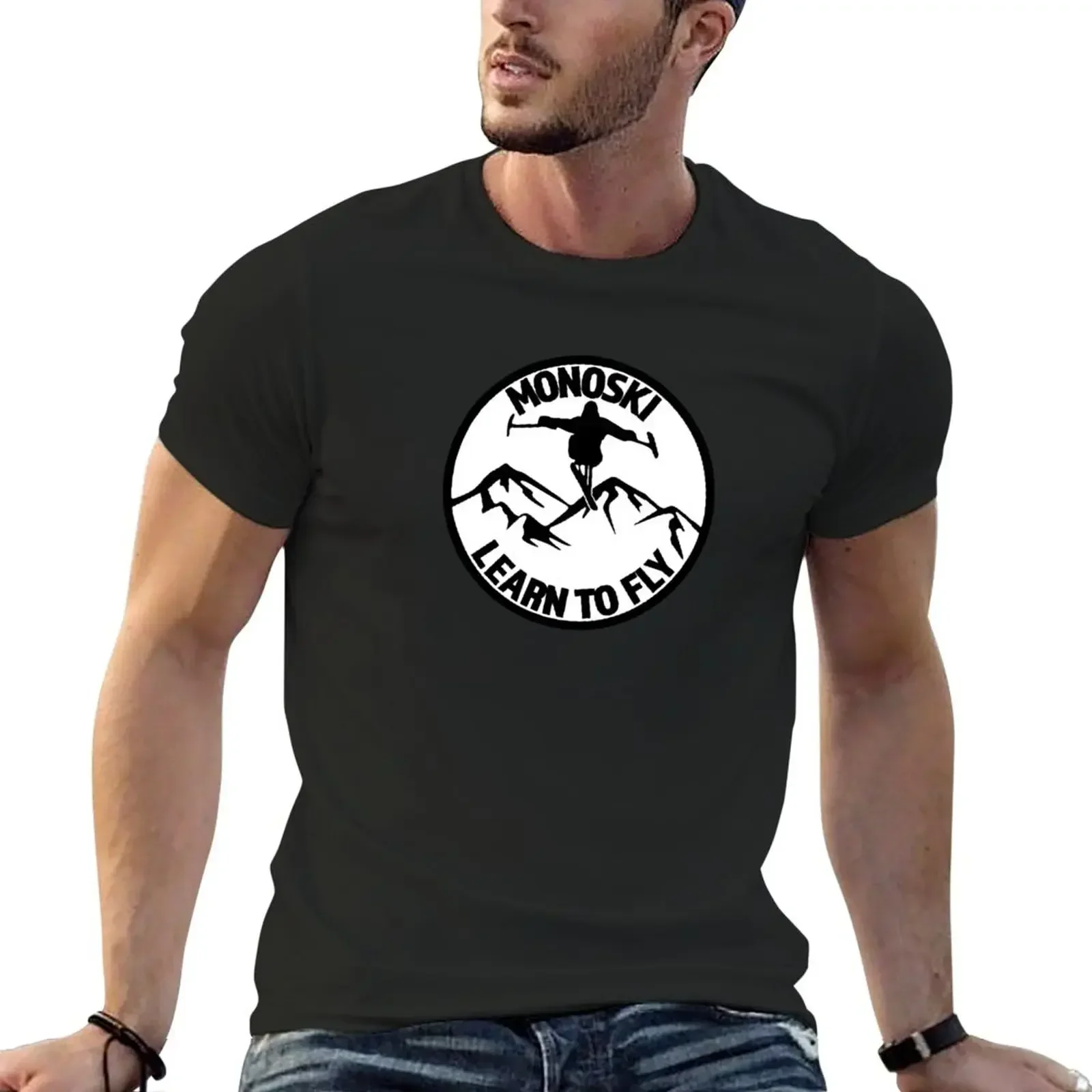 MonoSki Learn To Fly Great Gift for the Monoskier T-Shirt Aesthetic clothing plus sizes cute clothes mens t shirts pack style