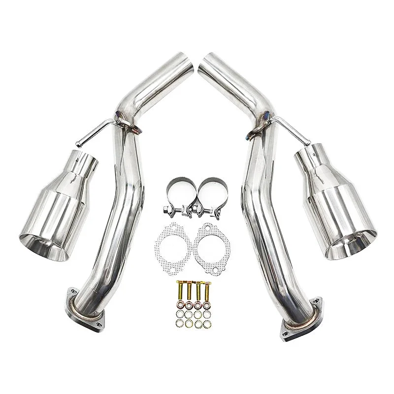 Exhaust Muffler Dual Axle-back w Removal Tips for 2016-2023 Infiniti Q50 3.0T