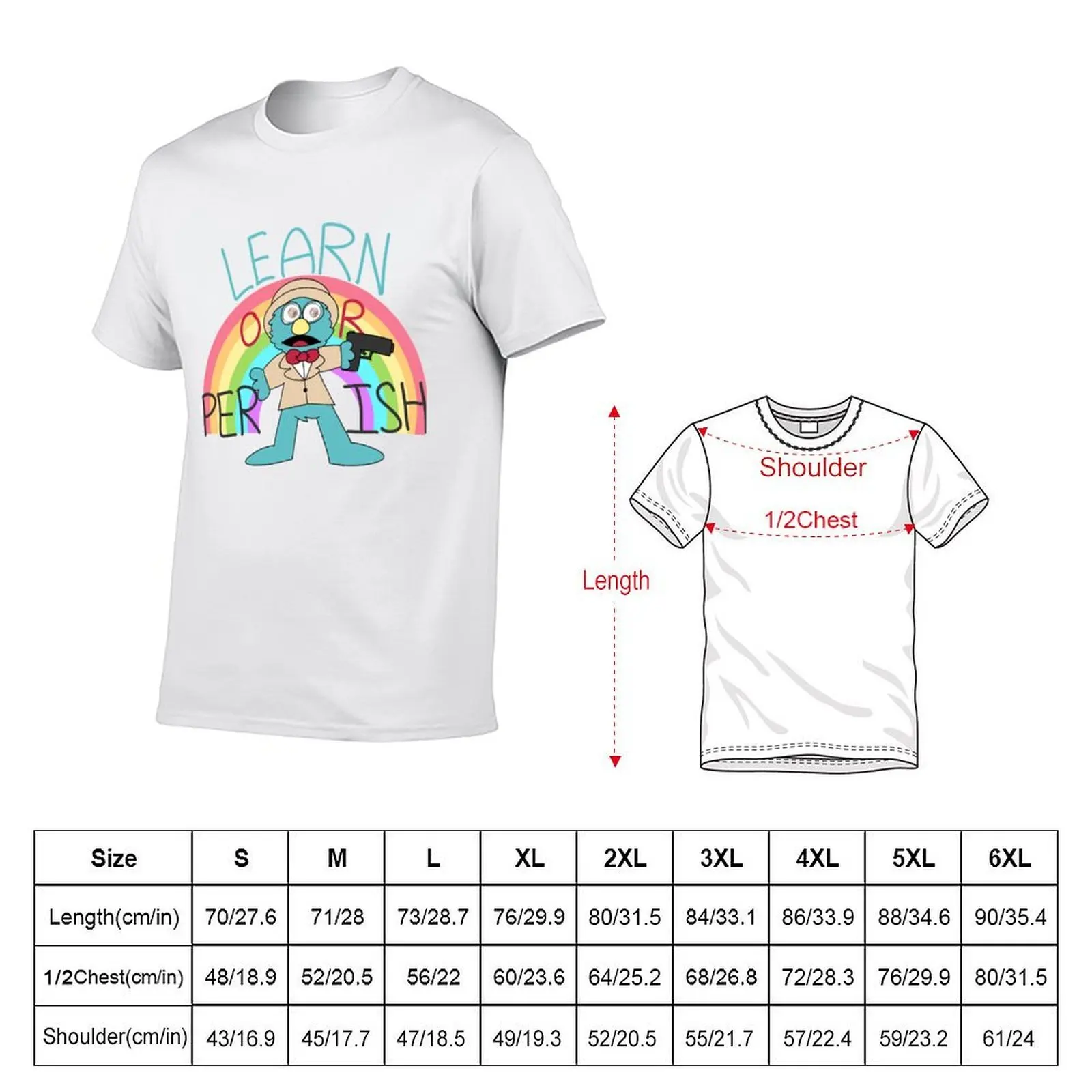 Puppet History Professor Learn or Perish T-Shirt t shirt for man 100 percent cotton cotton t shirt man T-Shirt