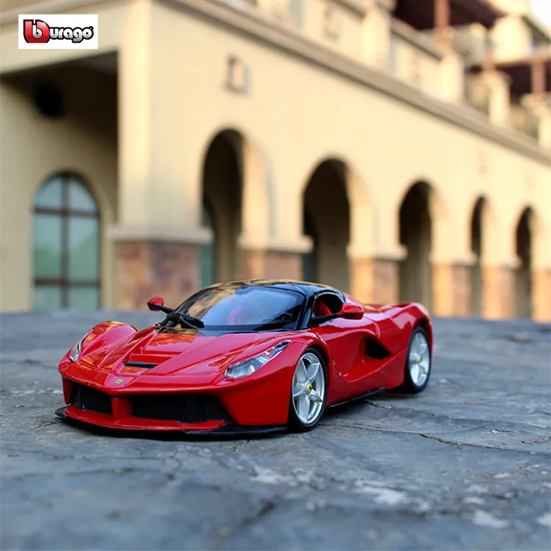 Bburago 1:24 Ferrari La Ferrari Car Model Die-casting Metal Model Children Toy Boyfriend Gift Simulated Alloy Car Collection