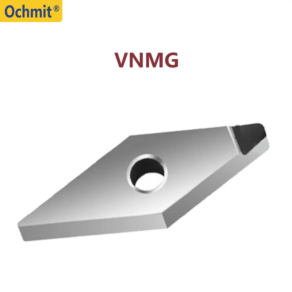 Ochmit-Triângulo Carbide Inserções para Corte Torno, Processamento de Material Duro, CNMG, DNMG, SNMG, TNMG, VNMG, PCD, CBN, CNC, 2pcs