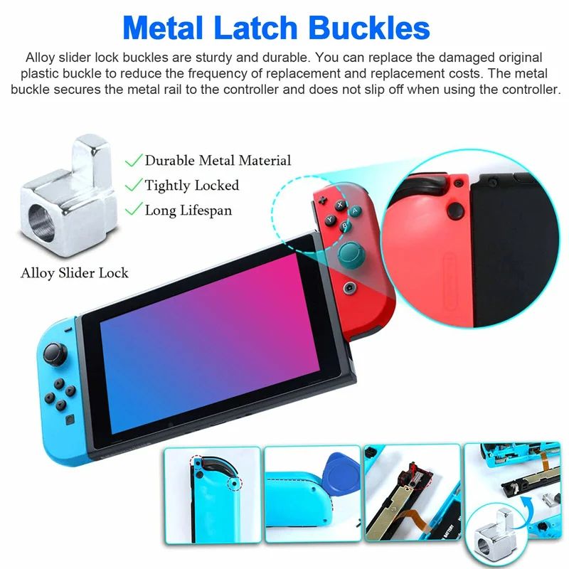 4 Pack Joycon Joystick Replacement 3D Joystick Analog Left/Right Thumb Sticks Sensor Caps ForNS Switch Joy Con Controller