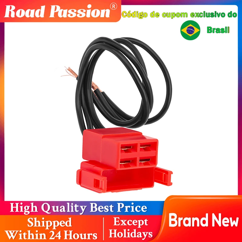 Arnês de fiação do conector da tomada do relé do solenóide do acionador de partida de 4 maneiras para honda cb600 cbf600 cbr600 cbr600rr cbr600ra fsc600 a d fw