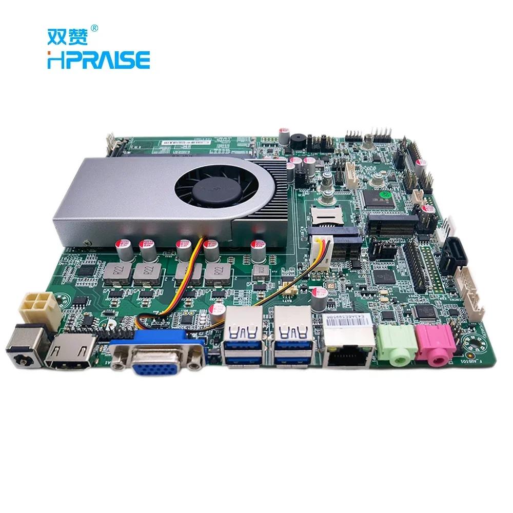 Inter Tiger Lake i3 i5 i7 Prosesor Generasi ke-11 DDR4 Empat layar lvds 5G WiFi Industri motherboard mini itx dengan cpu