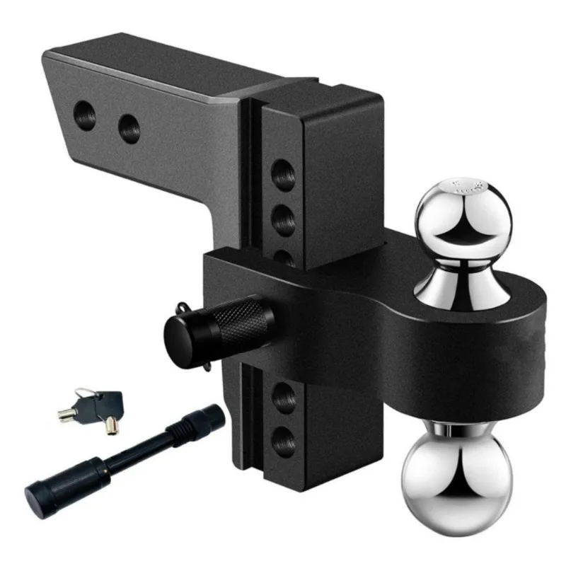 

Strong tensile force, adjustable aluminum alloy trailer arm 6 inches with latch lock, double-ended trailer trailer arm