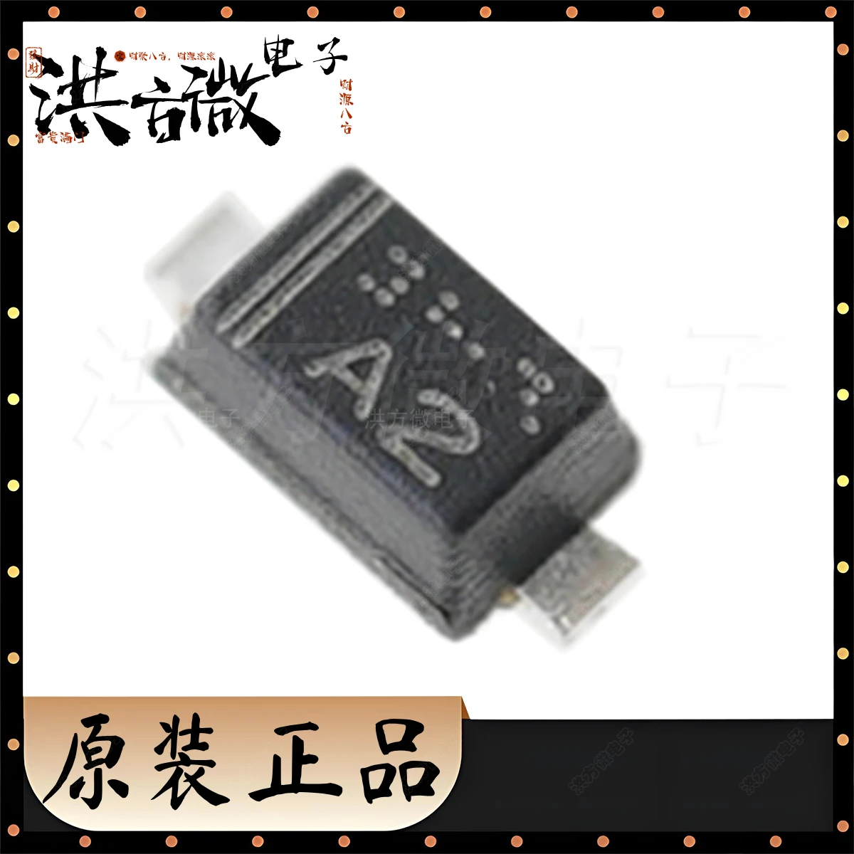 오리지널 제너 다이오드 독립 2uA@1.5V SOD-523(SC-79):EDZVT2R5.1B, 마킹 A2, 5.1V 4.98V ~ 5.2V, 100 개