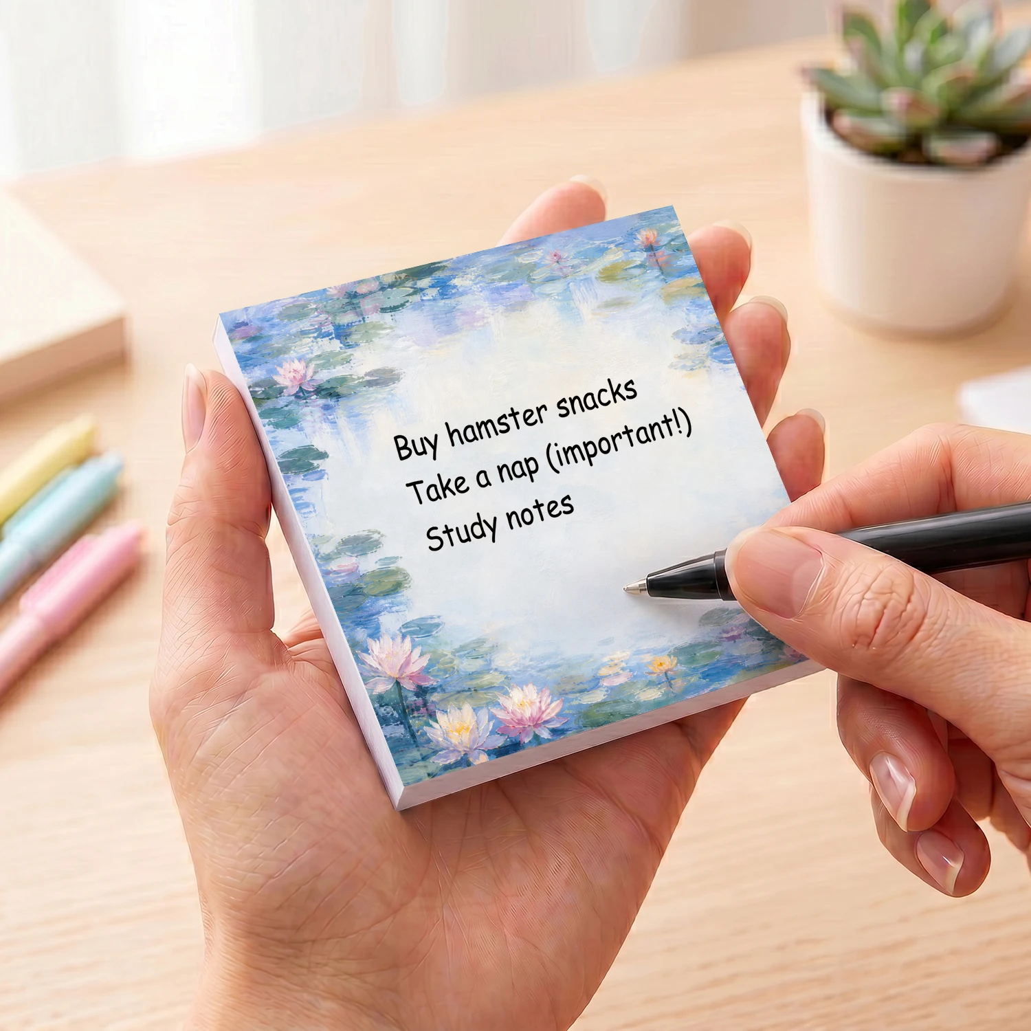 4pcs Impressionist Floral Stic - Total Stationery & Office Supply ulasan dan harga