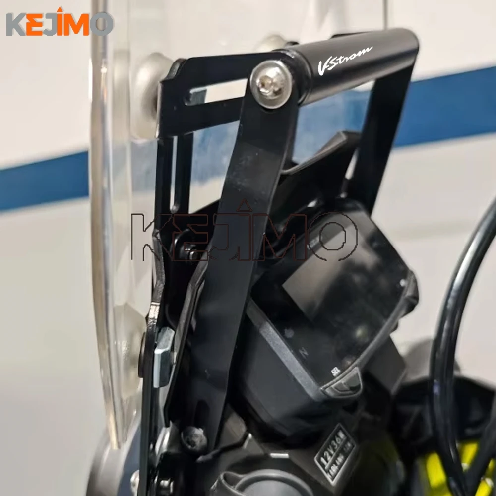 Windshield Lifting Adjustment Support Phone Stand GPS Navigation Bracket FOR SUZUKI V-STROM650 DL250 V-strom DL 250 2017 - 2026