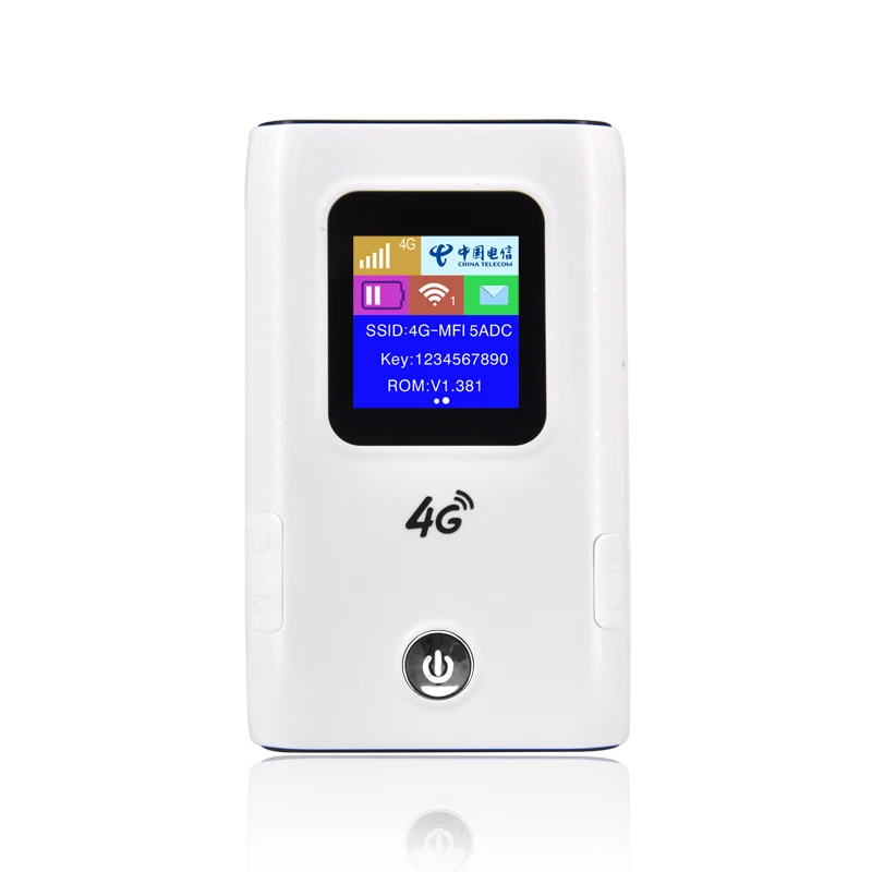 MF905C 4G Portátil WiFi LTE Nano Sim Card Router com Powerbank 6000mAh Hotspot Móvel