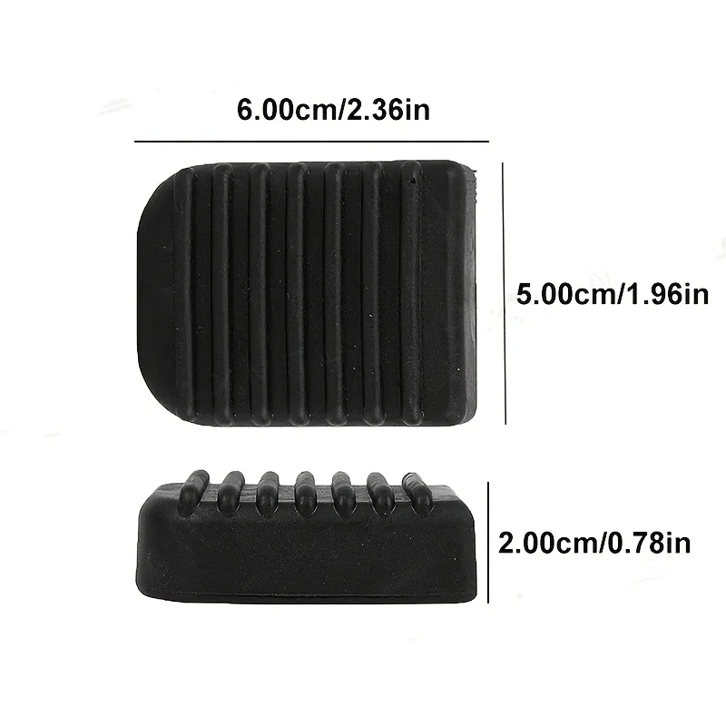 3 PCS Soft Rubber Motorcycle Footrest Pad Scooter Footrest Base Plate Anti-Slip Base Motorcycle Base Bracket Extension Foot