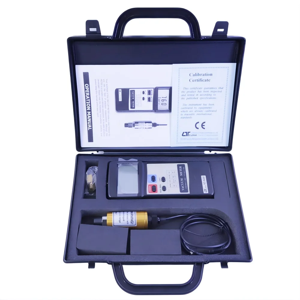 

Цифровой вакуумметр Lutron VC-9200: тестер абсолютного давления от 1 до 1500 мбар, от 0 до 21,75 psi