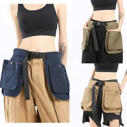 Fashionable Waist Apron Men Women Multiple Pockets Multifunctional Outdoor Waist Bag Waterproof Gardening Industrial Tool Apron
