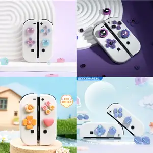 Joycon-nintendo switch用のabxy xステッカー,移動方向キー用の保護クロスカバー,oled ns joy-conスキン,dpad ボタンケース - AliExpress