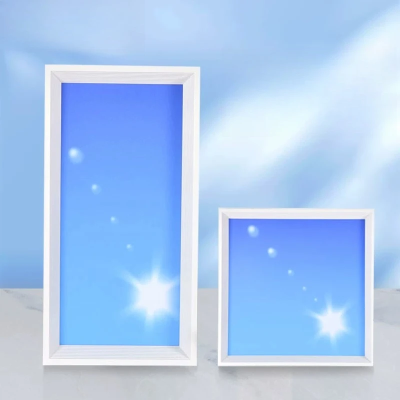 Embedded Ultra-thin Blue Sky Light Natural Sunlight Ceiling Lamp Hallway Kitchen Bathroom Integrated Ceiling Panel Light LED