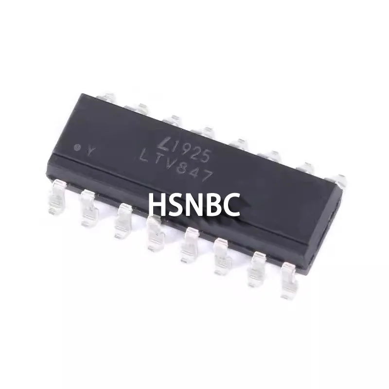 10Pcs/Lot LTV-847S SMD-16 Transistor output optocoupler chip 100% New Original