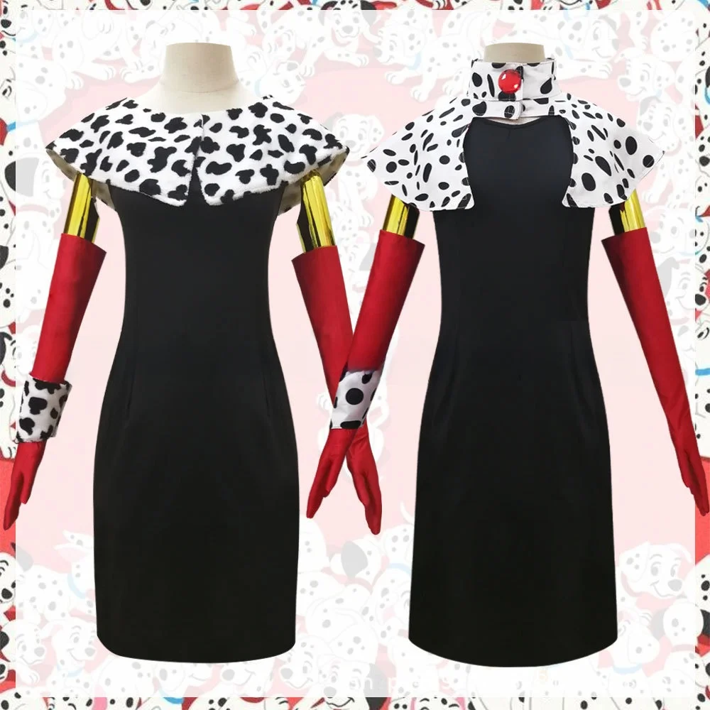 

Черный Белый Дьявол Ведьма Косплей Dr oulder awl Хэллоуин Костюм для Женщин Антигероиня Sle Летний Этнический Сценический Костюм