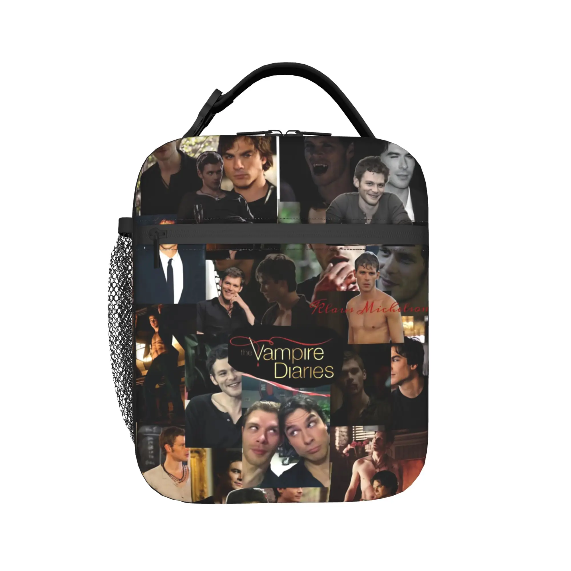 Lunch Bag The Vampire Diaries Resuable Movie Office Lunch Box For Child  Casual Portable Graphic Design Cooler Bag
