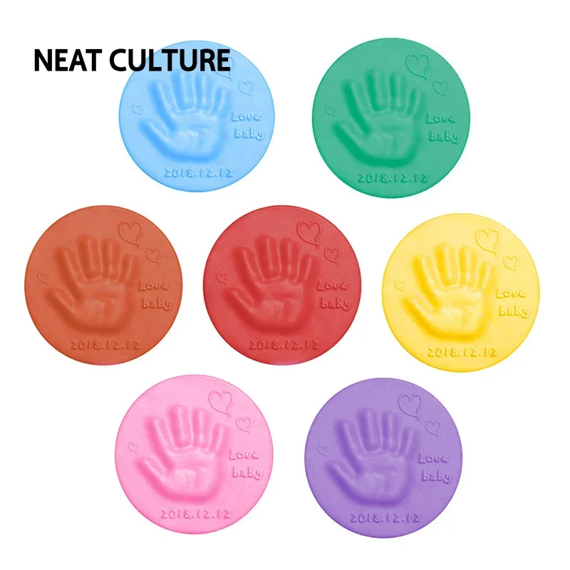 

Baby Care Air Drying Soft Clay Baby Handprint Footprint Imprint Kit Casting Parent-Child Hand Inkpad Fingerprint Kids Toys DIY