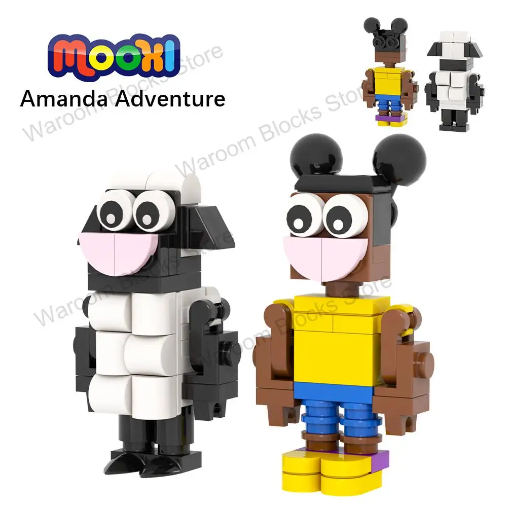 MOC1262 Amanda The Adventurer Horror Game Action Figure Sheep Wooly Building Block Toy For Children Birthday Festival Gift Brick