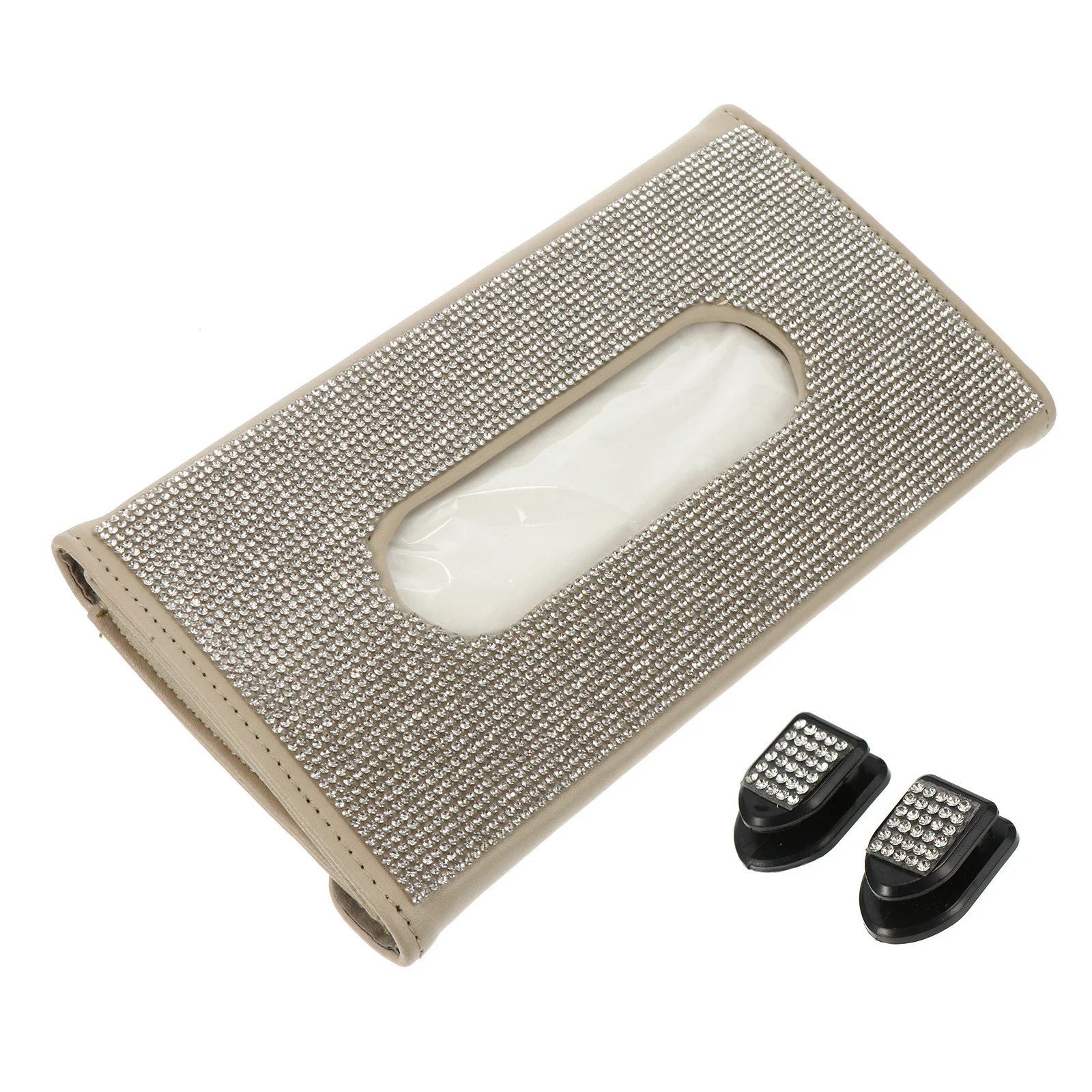 Car Tissue Holder Sun Visor Towel Box Safe Durable Practical Good Quality Preferred Materials Beautiful Design