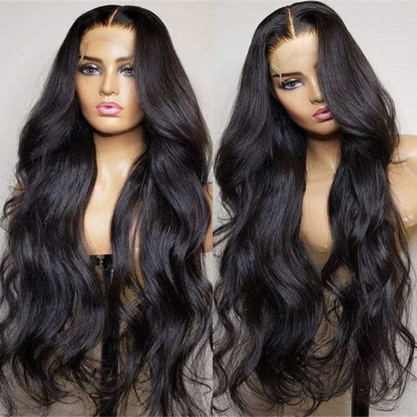 

100% натуральные бразильские волосы, 30-32 дюйма, волнистый стиль, парик с прозрачной HD-сеткой 13x4, черный, парик с фронтальной сеткой 13x6, предварительно выщипанный