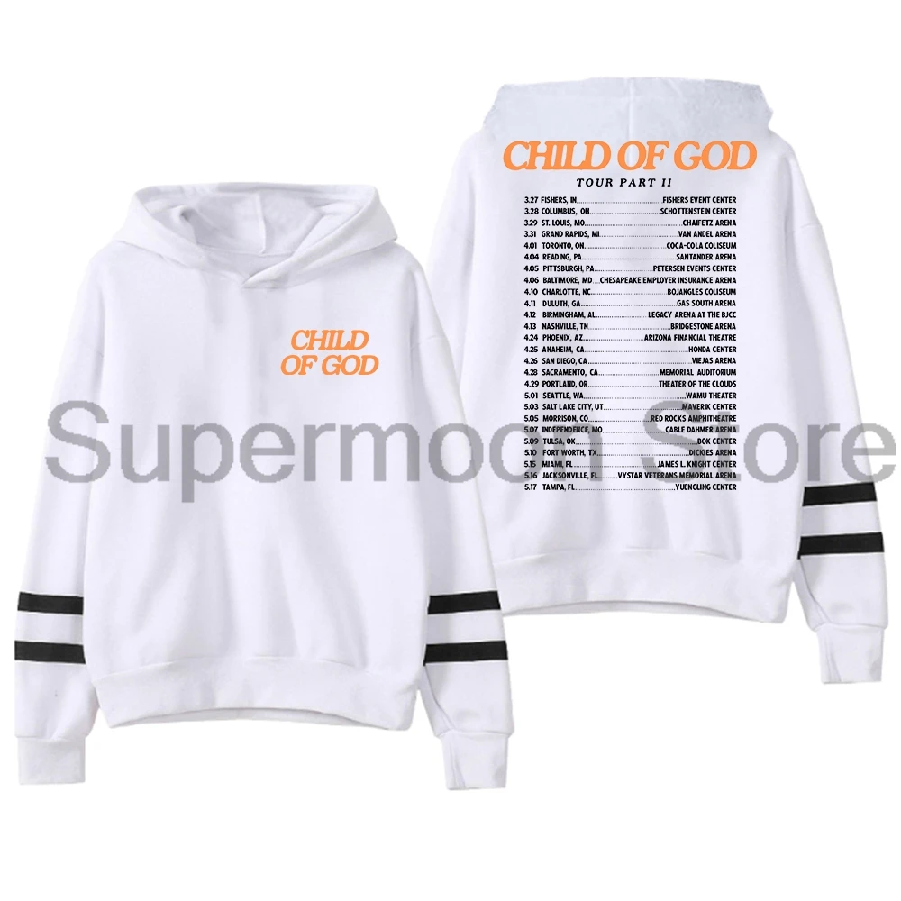 Forrest Frank Child of God 2025 Tour Hoodie Unisex Pocketless Parallel Bars Sleeve Streetwear Women Men Hooded Sweatshirt