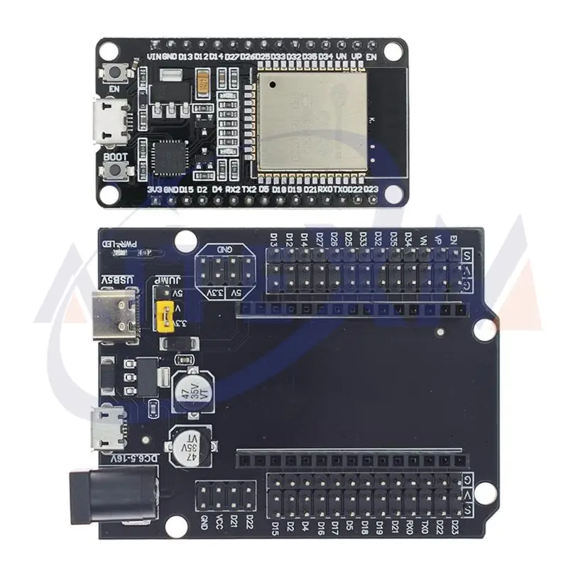 ESP32 Development Board CH340C WiFi + Bluetooth Ultra-Low Power Dual Core ESP32-DevKitC-32 ESP-32 Uitbreidingskaart - afbeelding 1