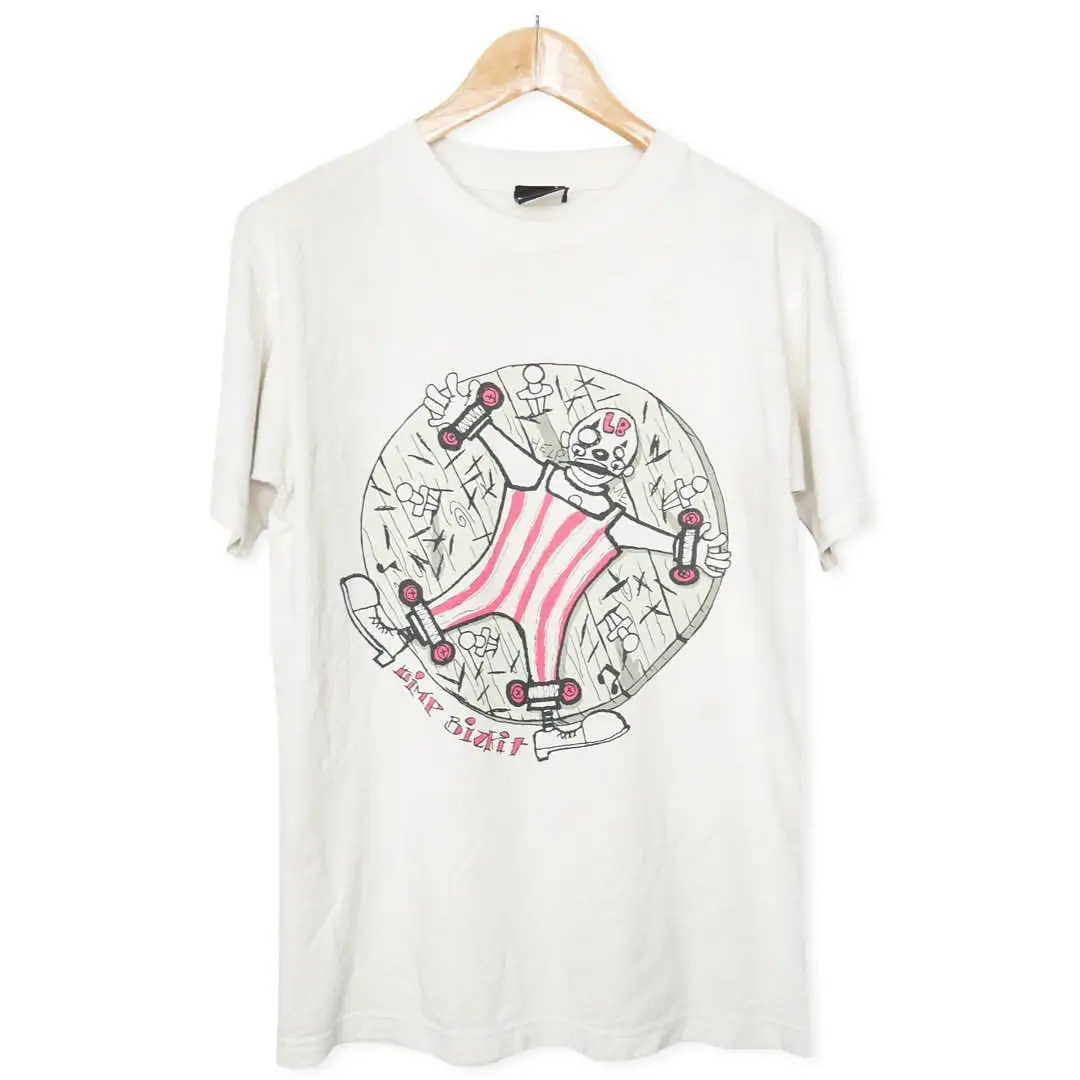 

American Vintage Limp Bizkit Soft Biscuit Casual Loose ort Sve T-irt Cartoon Print round Ne Sweat Cloth Youth Faion