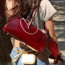 Bolsos de hombro de alta capacidad para mujer, bolso de axilas de PU, bolso de mano Popular sólido de moda, Bolsos clásicos de viaje que combinan con todo