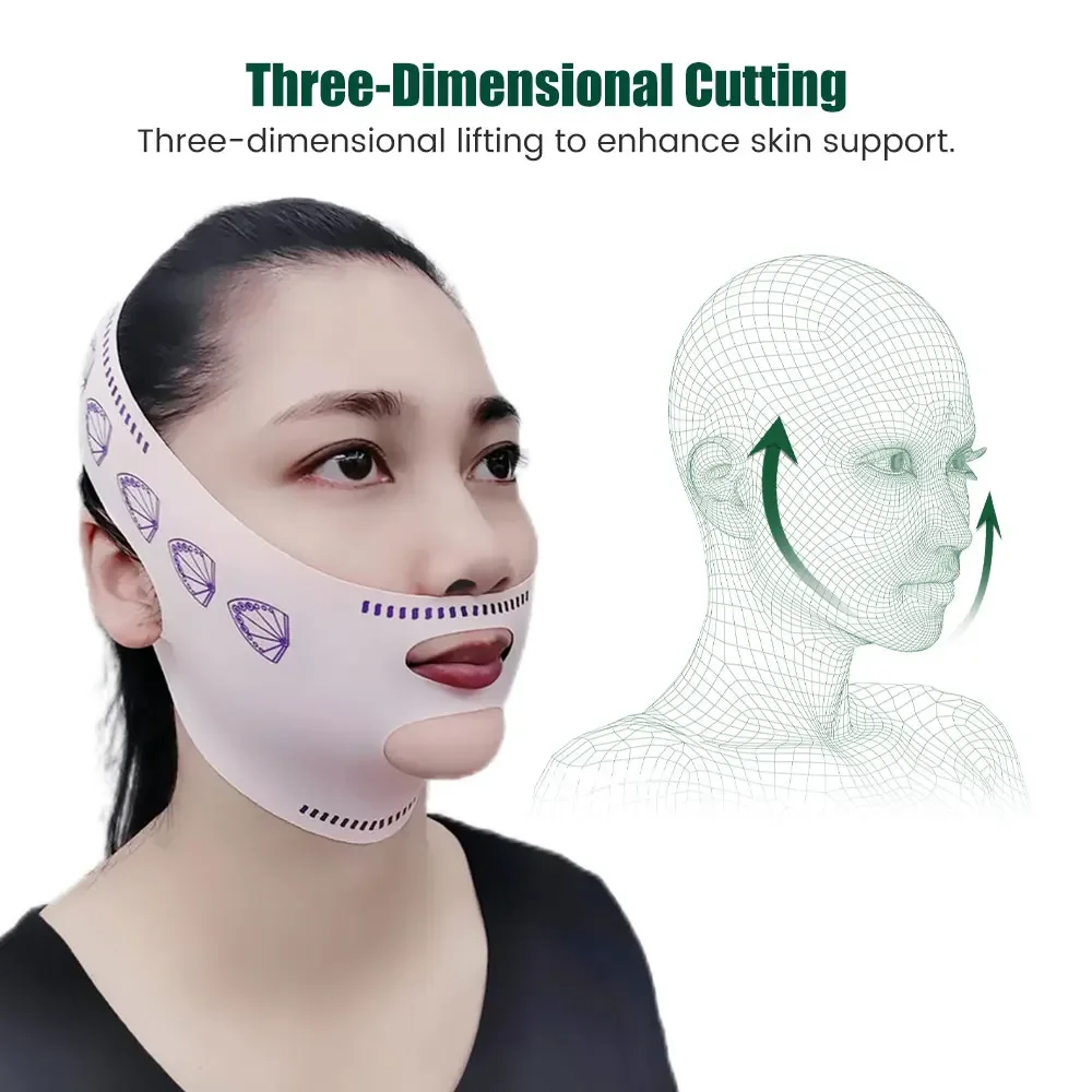 Women Face Lift Up Reduce Double Chin Lifting Firming Face-lift Mask Belt Thin Face V Shaper Facial Slimming Bandage Skin Care
