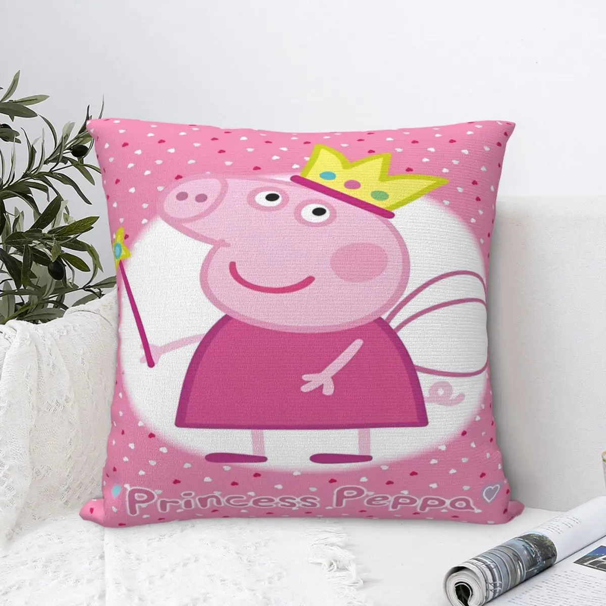 غرفة المعيشة الأنيقة Peppa PigDecor سادات الملحقات غطاء وسادة انغلق متعدد الحجم