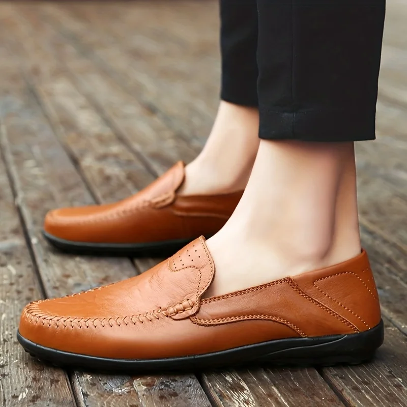 Solid  Loafers, Casual Comfy Slip On Shoes  Shoes For 's Outdoor Footwear