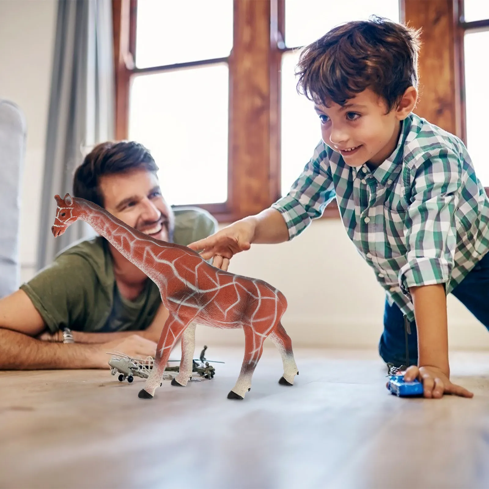 

1Pcs Animal Simulation Giraffe Educational Aid Early Learning Development Intelligence Kids Gift Figure Giraffe Figurine