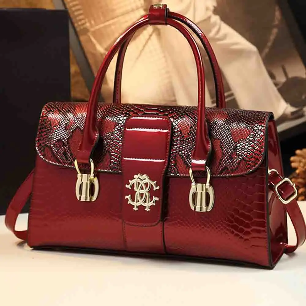 Fashion Trend Noble Women Handbag Alligator Pattern Luxury Ladies Party Handbag and Purse Elegant Wedding Party Casual Tote 2024