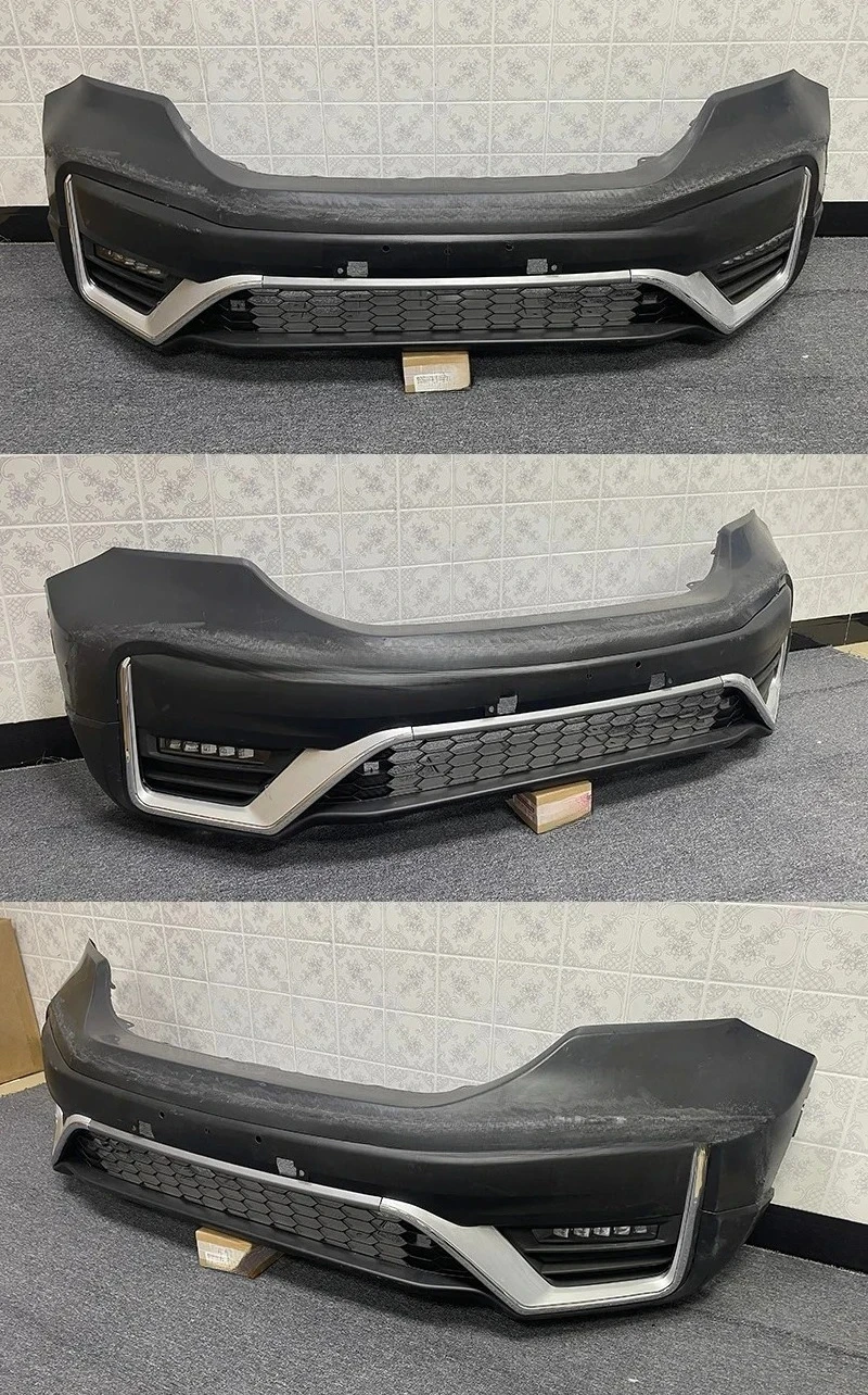 Car Exterior Body Kit for CRV, Front Bumper Grille Upgrade Set with Spoiler & Diffuser for Auto Styling Modification