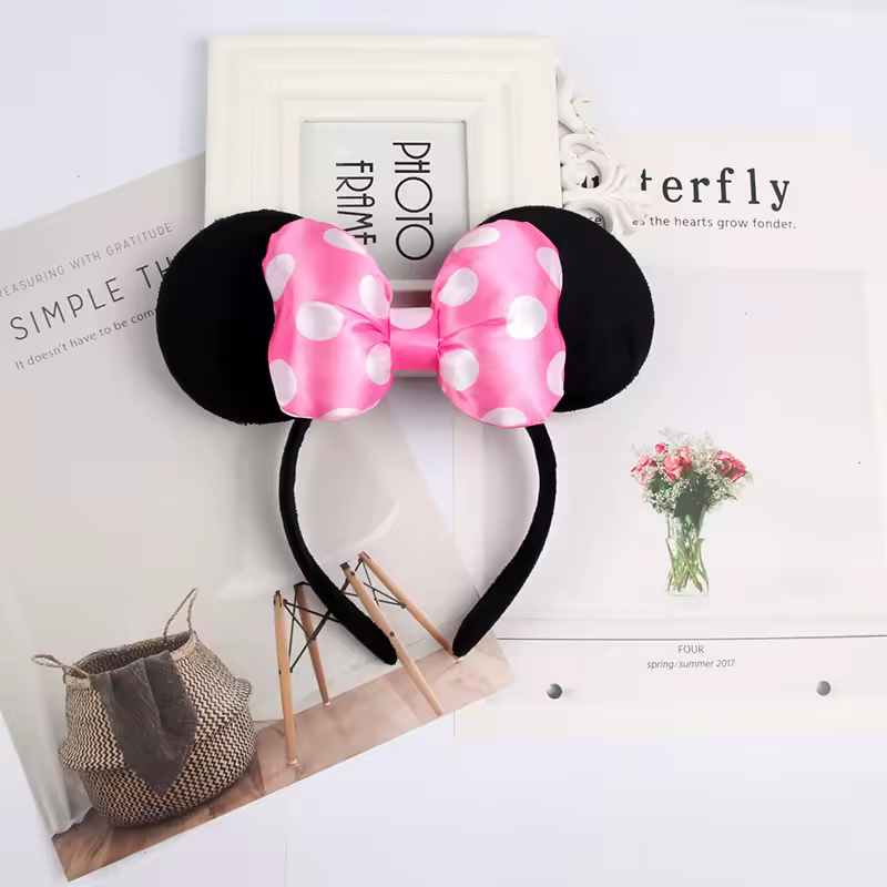 Mouse Ears Headhand for Girls Adults Cute Cartoon Party Cosplay Hair Accessories Sequin Bows Hairband Toys - Image 28