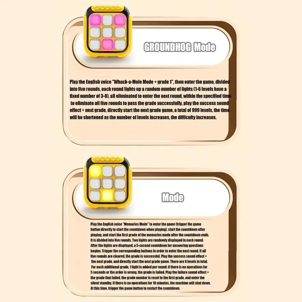 

Электронная игра TIC-TAC-TOE для тренировки памяти 6-в-1, интерактивная настольная игра, игрушки со звуком и светом, портативные