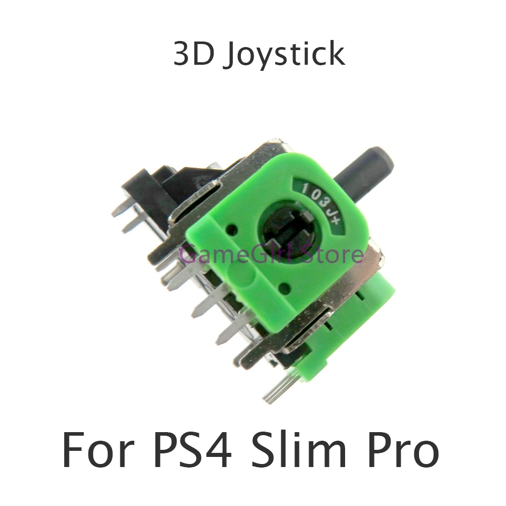 5 pçs verde 3d joystick analógico rocker vara módulo sensor para playstation ps4 magro pro controlador substituição