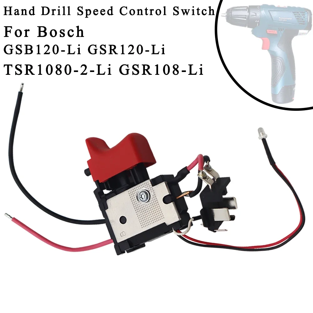 

Original Charging Hand Drill Speed Control Switch Circuit Board for Bosch GSB/GSR120-Li/TSR1080-2-Li GSR108-Li Power Tools Parts