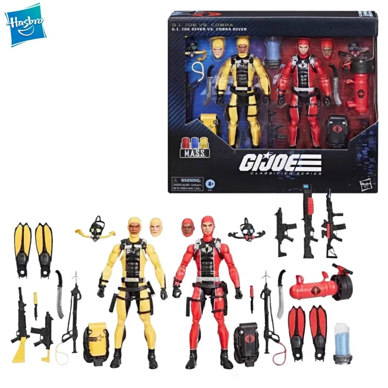 

New Original Hasbro G.I. Joe Classified Series #169 G.I. Joe Diver Vs. Cobra Diver 2-Pack-Set 15cm Action Figure Model Toys