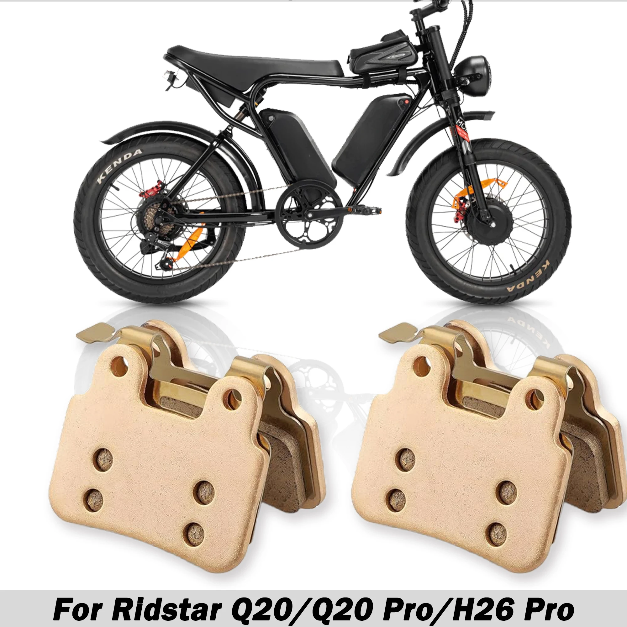 

Fit for Ridstar Q20 / Q20 Mini / Q20 Pro / MN26 / H20 Pro / DC26 E-Bike Brake Pads Front & Rear Replacement