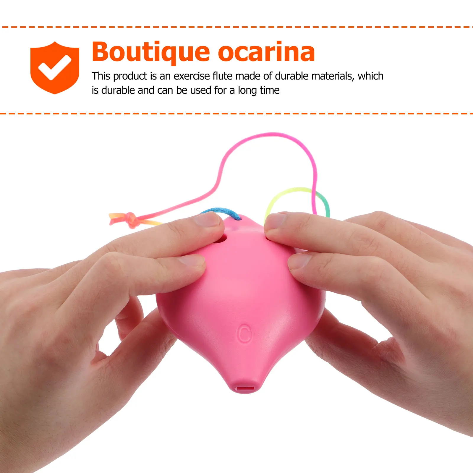 

Creative Plastic 6-Hole Alto Ocarina Portable Mini Wind Instrument For Beginner Durable Lightweight Compact Design Practice
